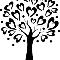 Adesivo Árvore Coração