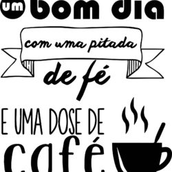 Adesivo Frase-Bom Cafe