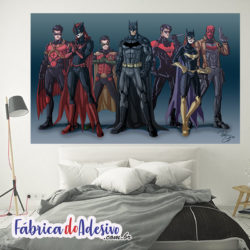 Adesivo Painel de Parede Família Batman