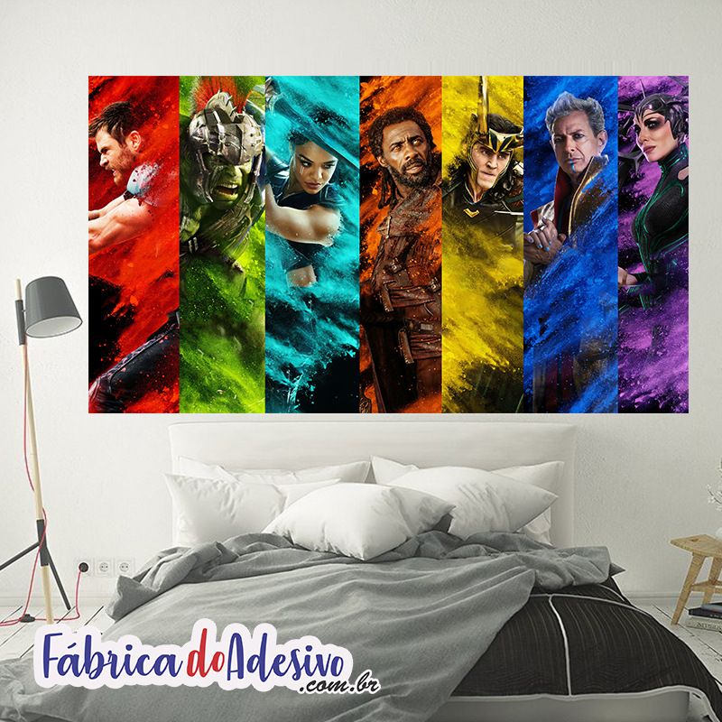 Quadro Decorativo God of War Thor Ragnarok - Fran Adesivos de Parede