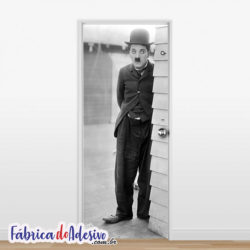Adesivo Porta Charlie Chaplin 001