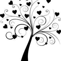 Adesivo Árvore Corações