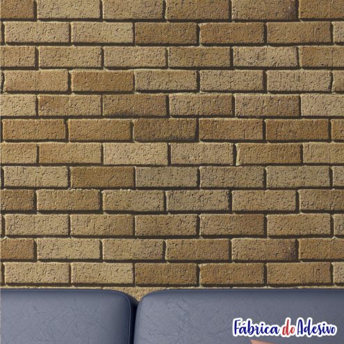 Papel de parede adesivo lavável - Tijolinho 02