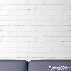 Papel de parede adesivo lavável - Tijolinho 03