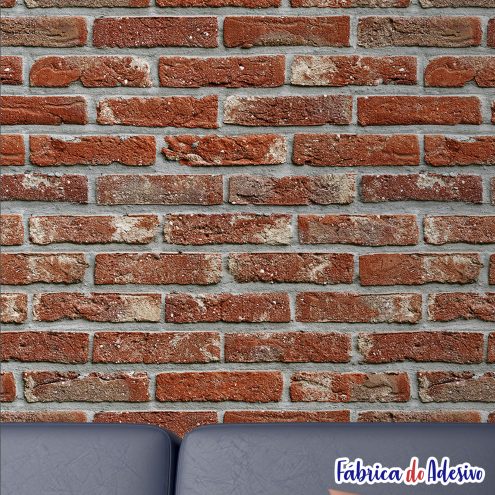 Papel de parede adesivo lavável - Tijolinho 31