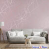 Papel de parede adesivo lavável - Zara Glass Rosé Rosa